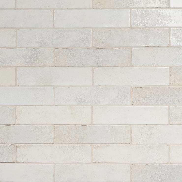 Kalay White 3x12 Glossy Ceramic Tile