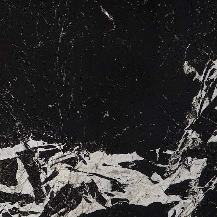 Valiant Black Antique 30x30 Polished Porcelain Tile