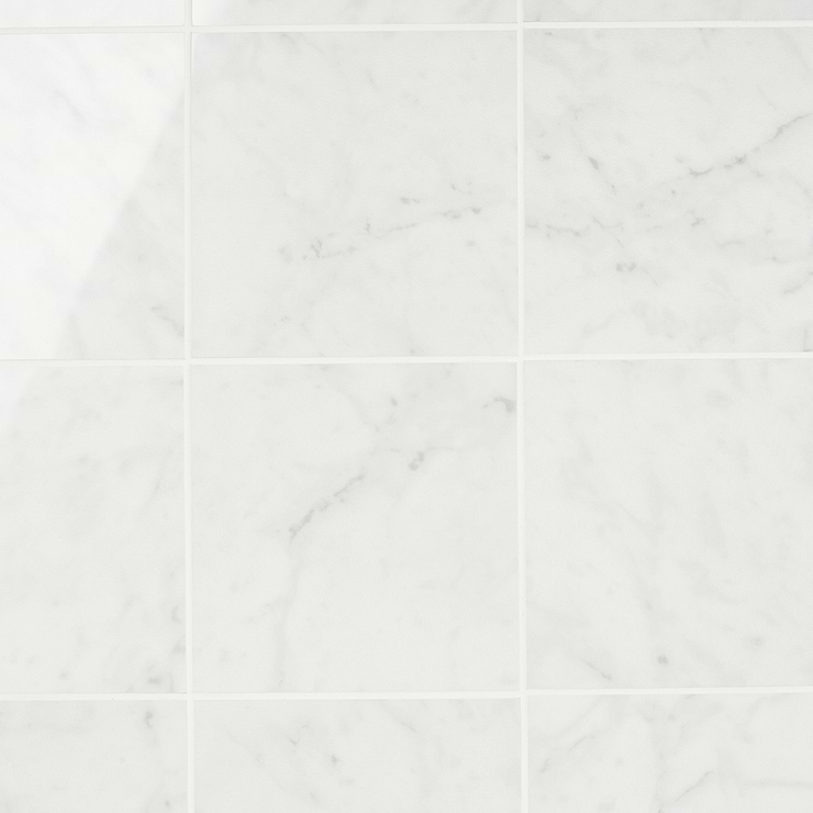 Marble Tech Bianco Gioia 6x6 Polished Porcelain Til