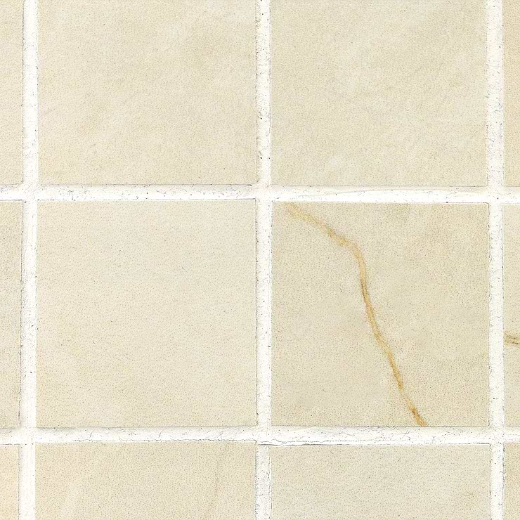 Marble Tech Crema Avorio 2x2 Matte Marble Look Porcelain Mosaic Tile