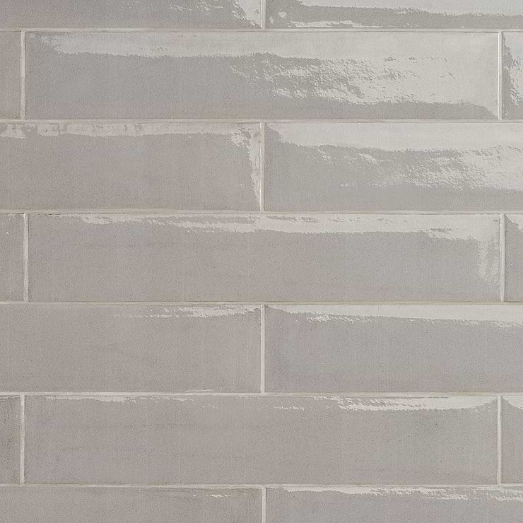 Paint Grigio Gray 3x16 Glossy Porcelain Subway Tile