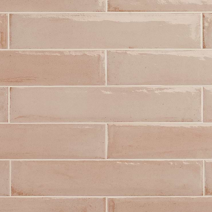 Paint Rosa Pink 3x16 Glossy Porcelain Subway Tile