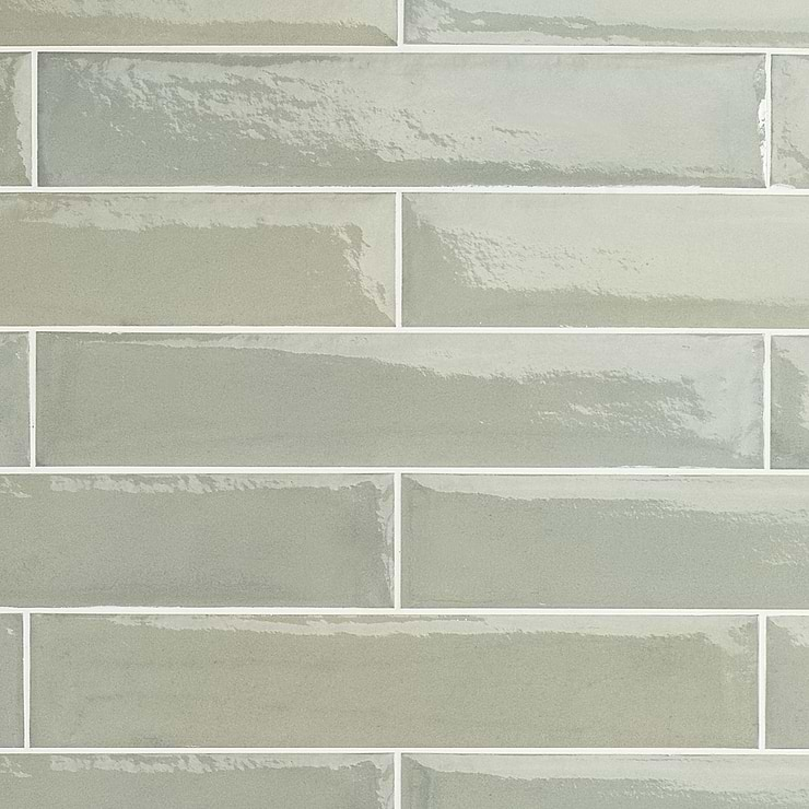 Paint Verde Green 3x16 Glossy Porcelain Subway Tile