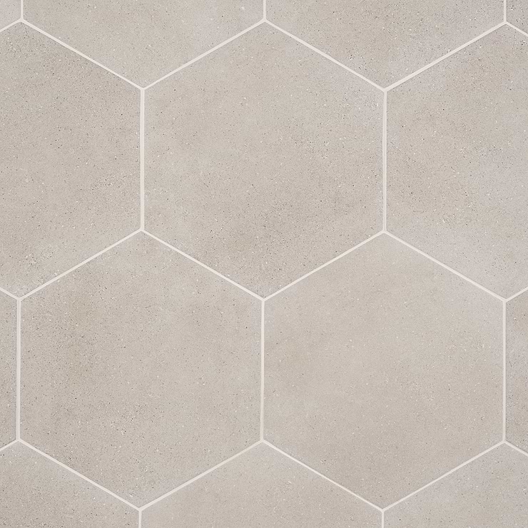 Pergola Taupe 12.5" Hexagon Matte Porcelain Tile