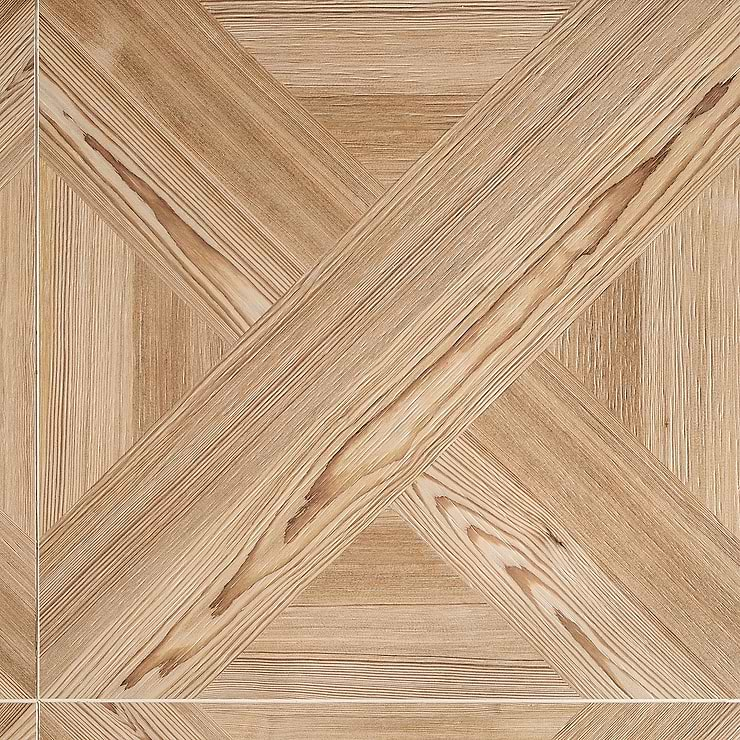 Barberry Decor Miele 24x24 Matte Wood Look Porcelain Floor and Wall Tile