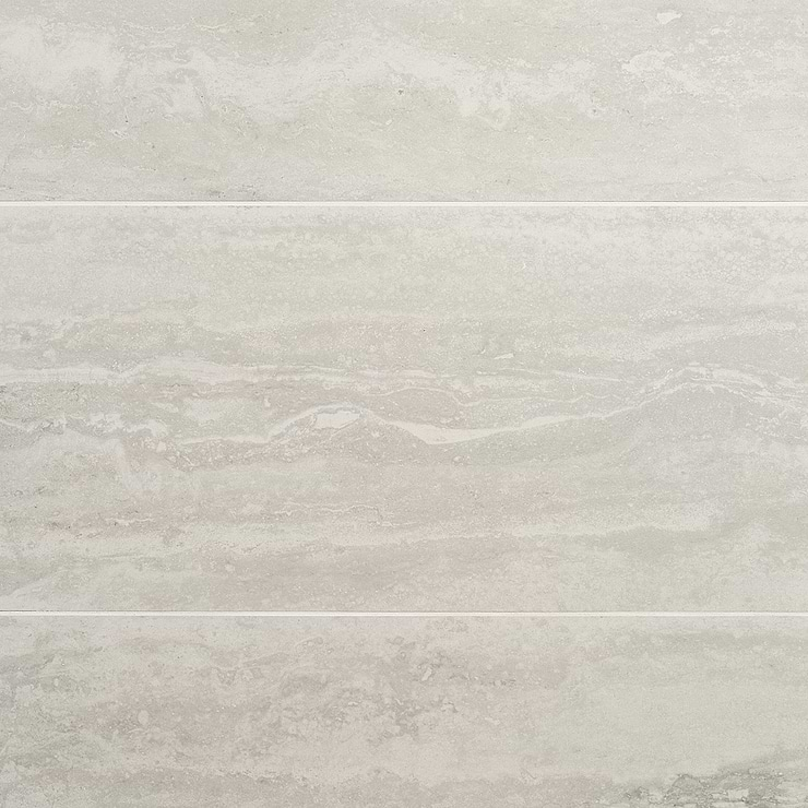 Basic Travertine Cotton White 12x24 Matte Porcelain Tile