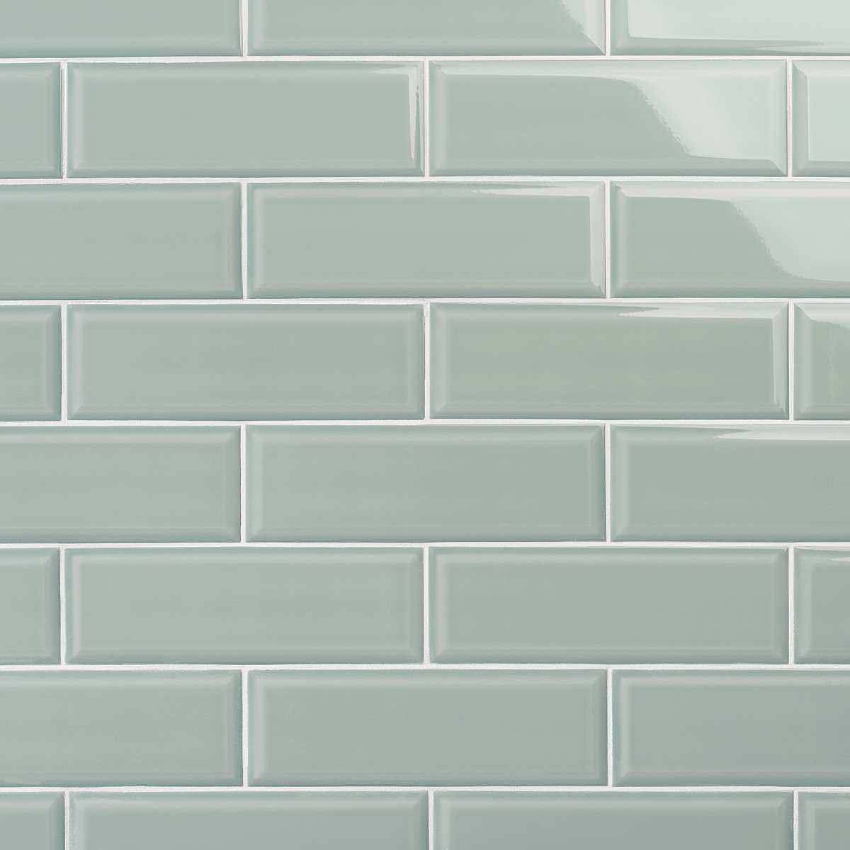 Rise Sage Green 4x12 Beveled Glossy Ceramic Subway Tile