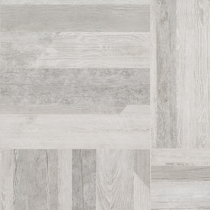 Caribou Silver 24x24 Matte Porcelain Wood Look Tile