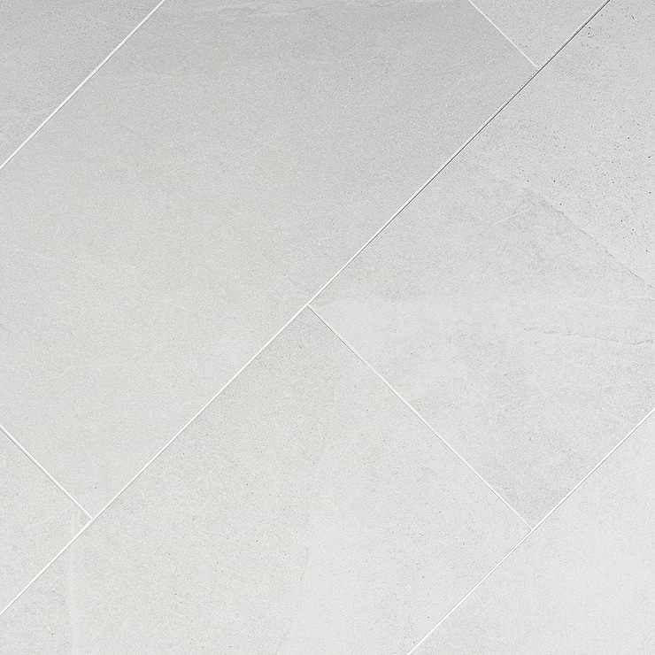 Fordham Bianco 12x24 White Matte Porcelain Floor and Wall Tile