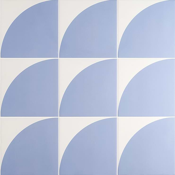 Stacy Garcia Maddox Deco Floor Azul 8x8 Matte Porcelain Tile