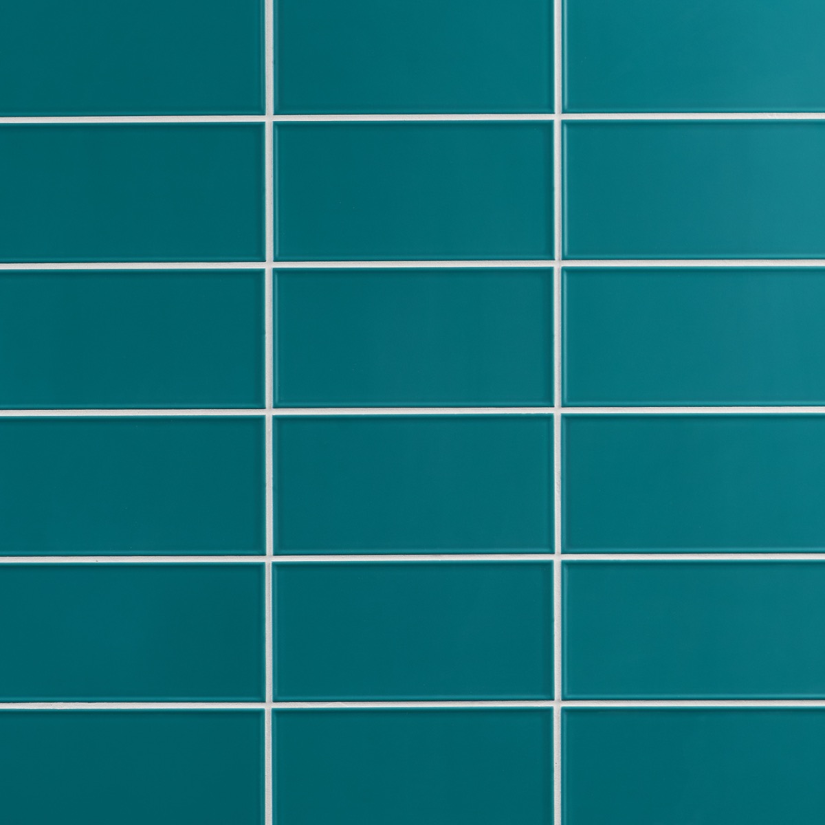 Stacy Garcia Maddox Frame Teal Blue 4x8 Matte Ceramic Subway Wall Tile