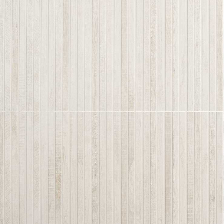Kenridge Ribbon White 24x48 Wood Look Matte Porcelain Tile