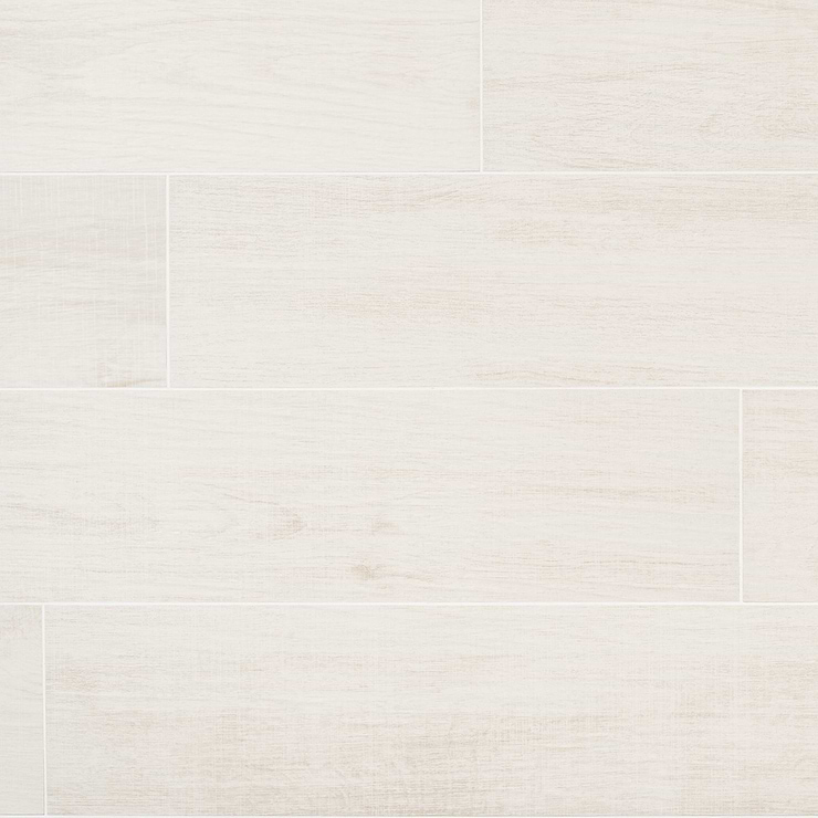 Kenridge White 8x48 Wood Look Matte Porcelain Tile