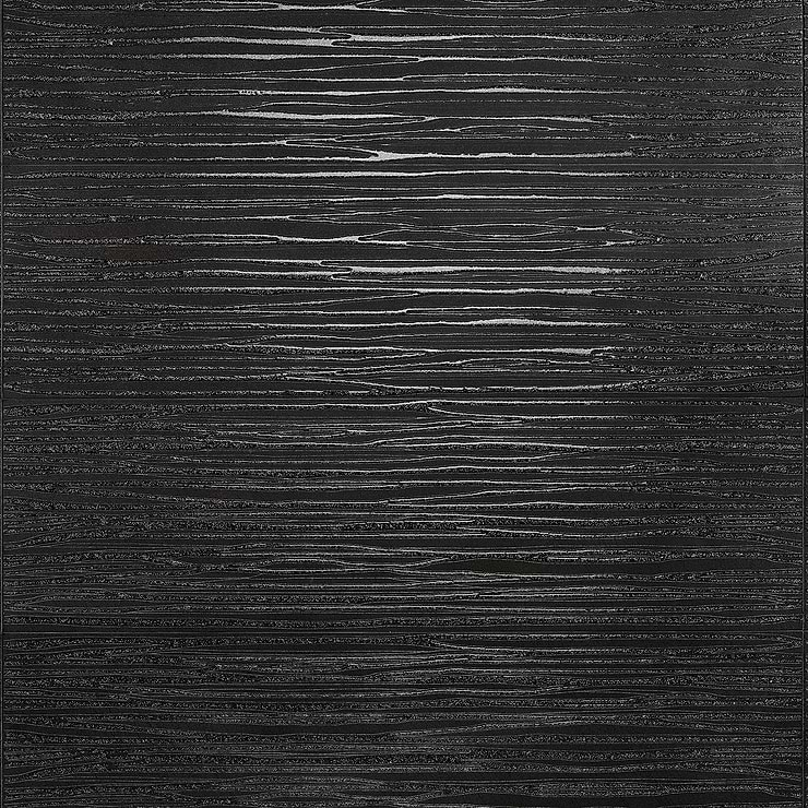 Halo Textured Rivulet Graphite Black 11x40 Ceramic Tile