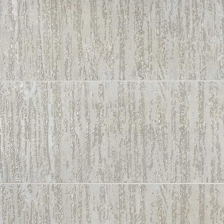 Twilight Deco Silver 12x48 Metal Look Porcelain Tile