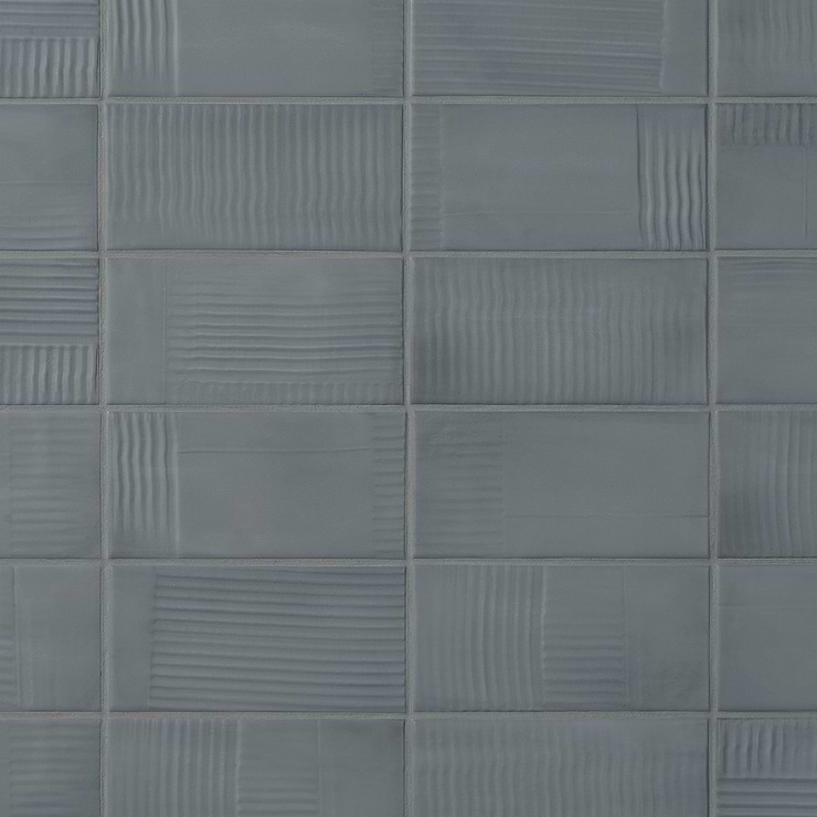 Comb Deco Cobalto 4X8 Matte Ceramic Wall Tile