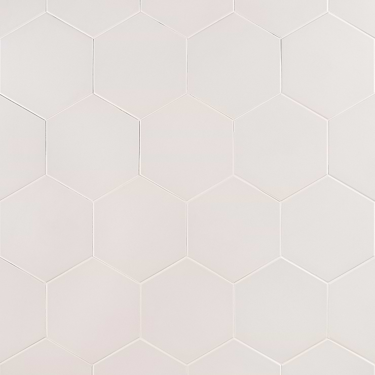 HexArt Blanco 8" Hexagon Porcelain Matte Tile