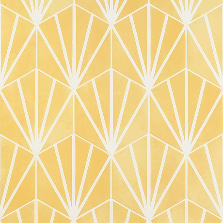 HexArt Deco Yellow 8" Hexagon Matte Porcelain Tile