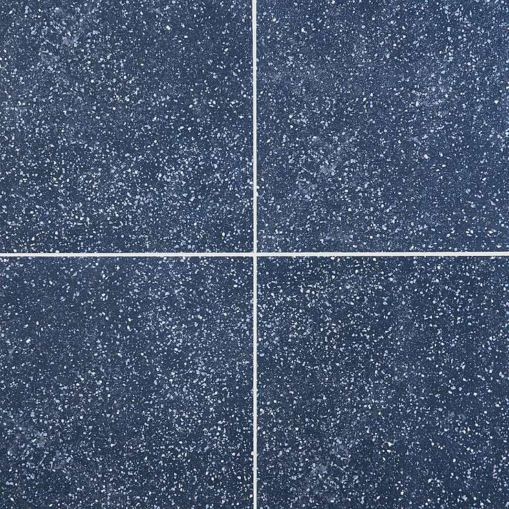 Art Geo by Elizabeth Sutton Terrazzo Blue 8x8 Matte Porcelain Tile