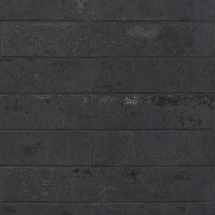 Portrait Black Gold 2x14 Matte Porcelain Tile