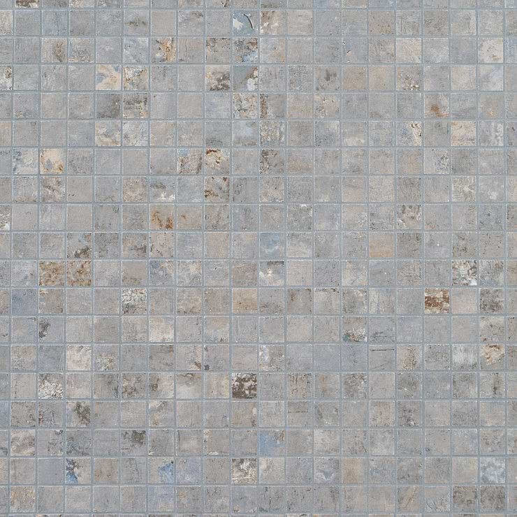 Portrait Ocean Blue 1x1 Matte Porcelain Mosaic Tile