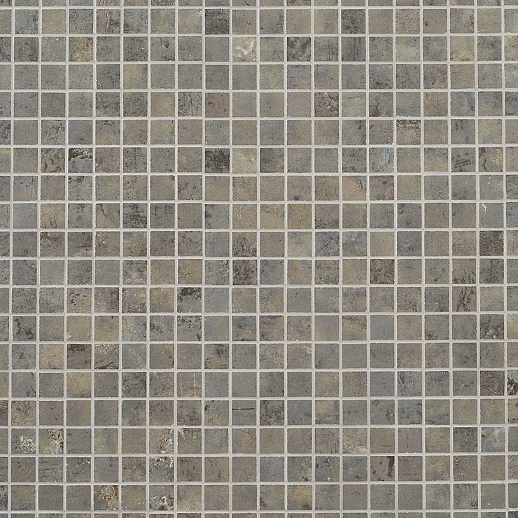 Portrait Sage Gray 1x1 Matte Porcelain Mosaic Tile