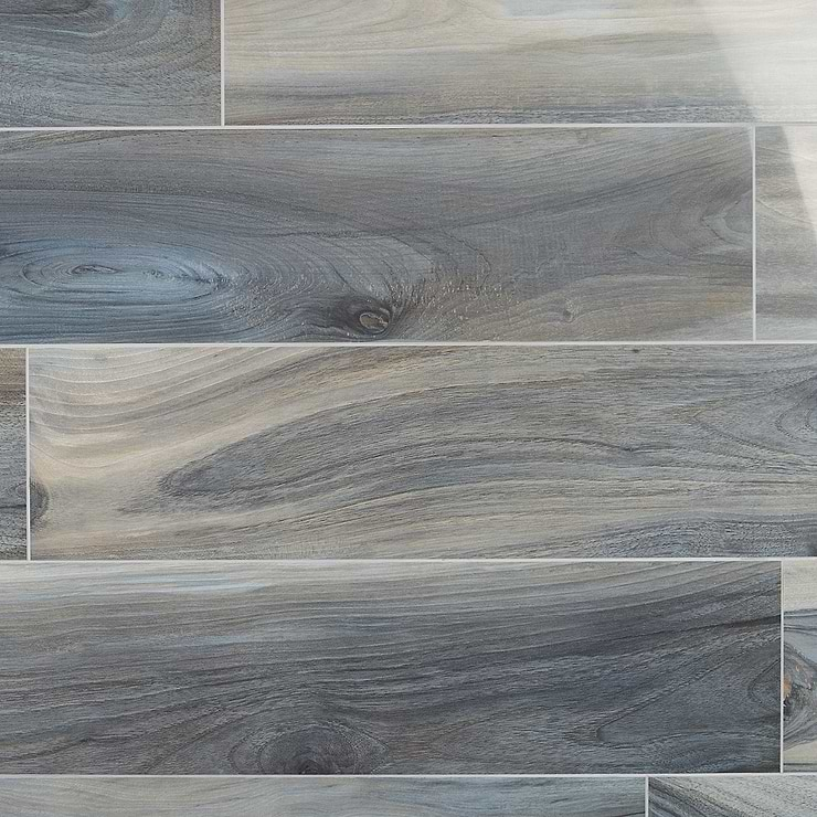 Brazilian Tiger Blue 8x48 Matte Porcelain Wood Look Tile