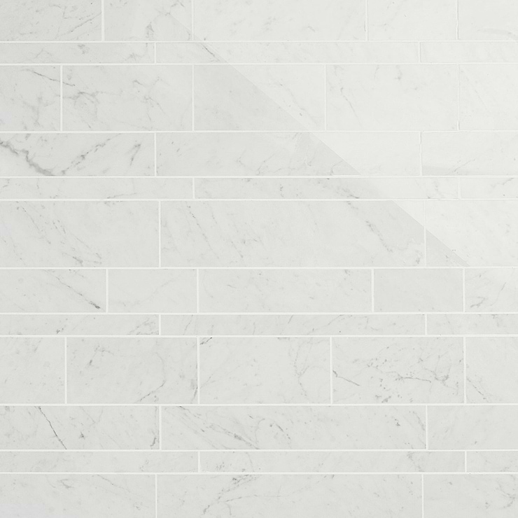 DreamStone Carrara Giola Railroad Polished Porcelain Mosaic