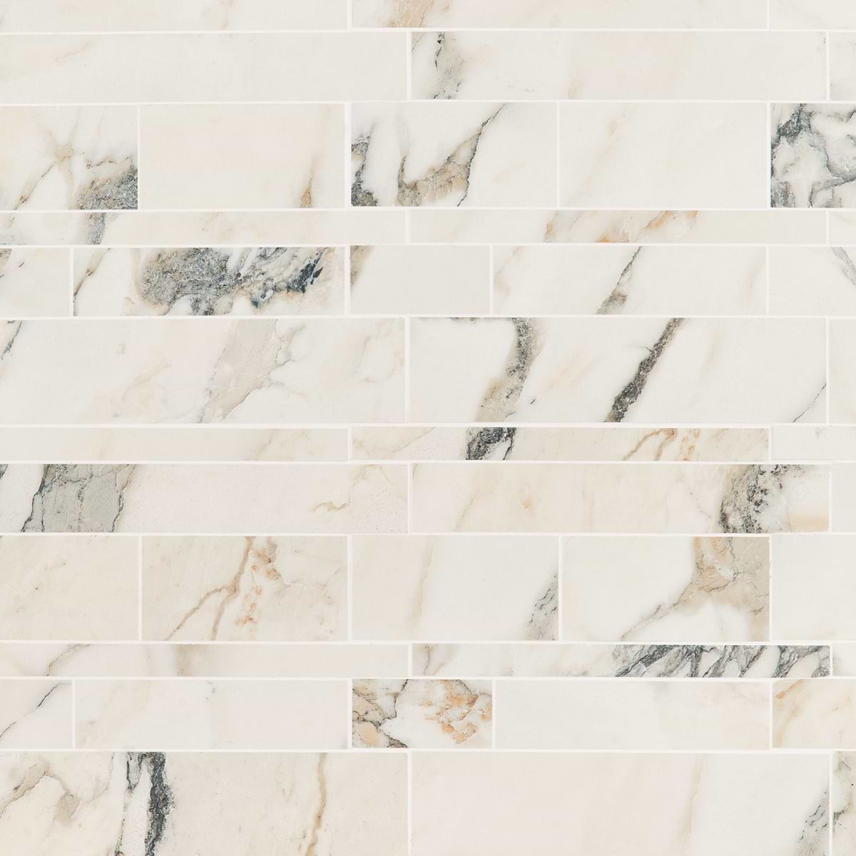 DreamStone Calacatta Rustico Railroad Matte Porcelain Mosaic