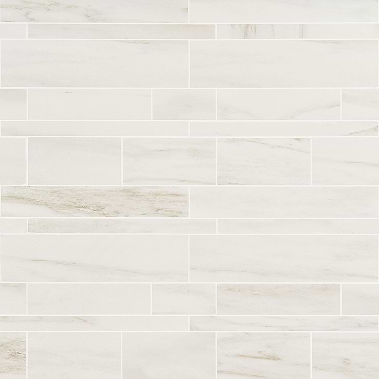 DreamStone Dolomite Snow Railroad Matte Porcelain Mosaic