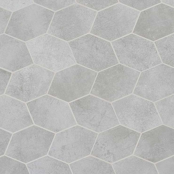 Bond Excalibur Medium Gray Foliage Matte Porcelain Mosaic Tile