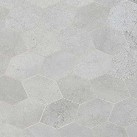 Bond Nimbus Silver Foliage Matte Porcelain Mosaic Tile