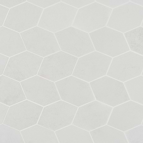 Bond Palladium Light Gray Foliage Matte Porcelain Mosaic Tile