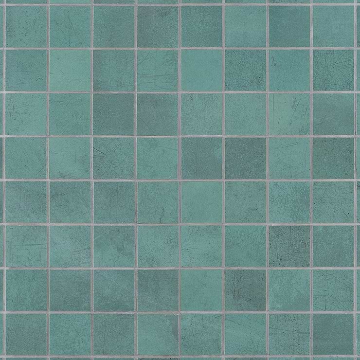 Bond Viridum Green 2x2 Matte Porcelain Mosaic Tile