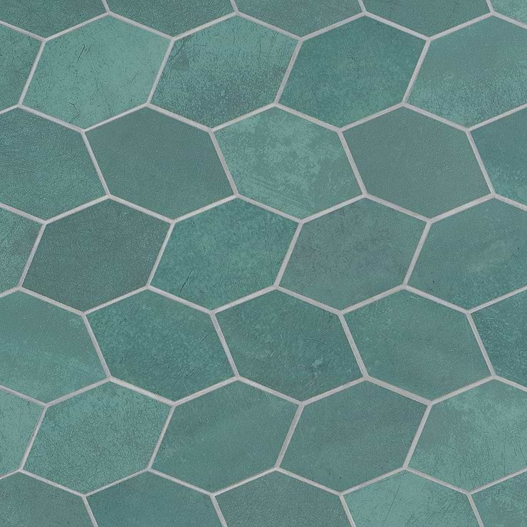 Bond Viridum Green Foliage Matte Porcelain Mosaic Tile