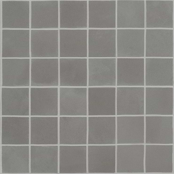 Clay Awake Gray 2x2 Matte Porcelain Mosaic Tile