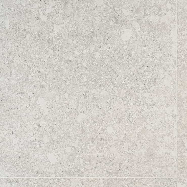 Rizo Silver Beige 24x24 Terrazzo Look Matte Porcelain Tile