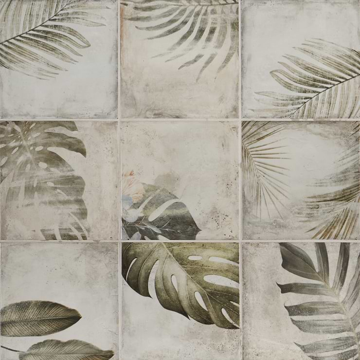 Angela Harris Wilder Papara Light Deco 8x8 Matte Ceramic Tile