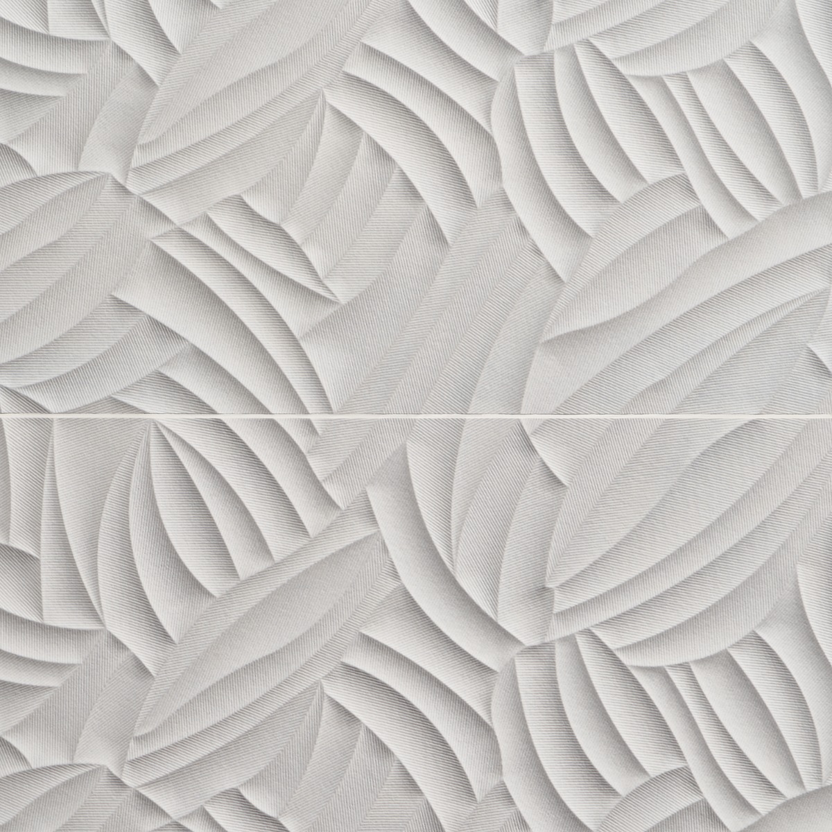 Wonderland 3D Garden White 12x36 Polished Ceramic Tile