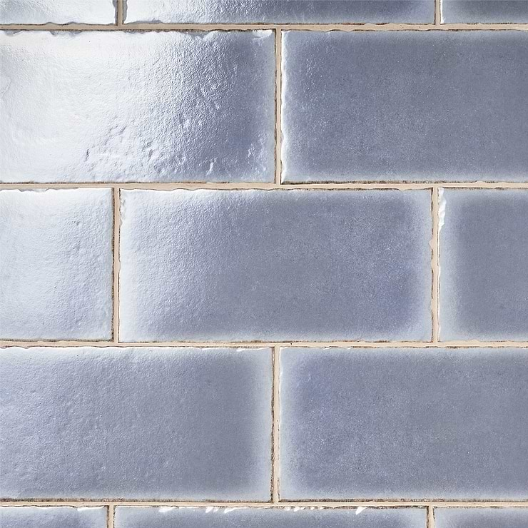 Jamesport Blue 6"x12" Glossy Porcelain Subway Tile