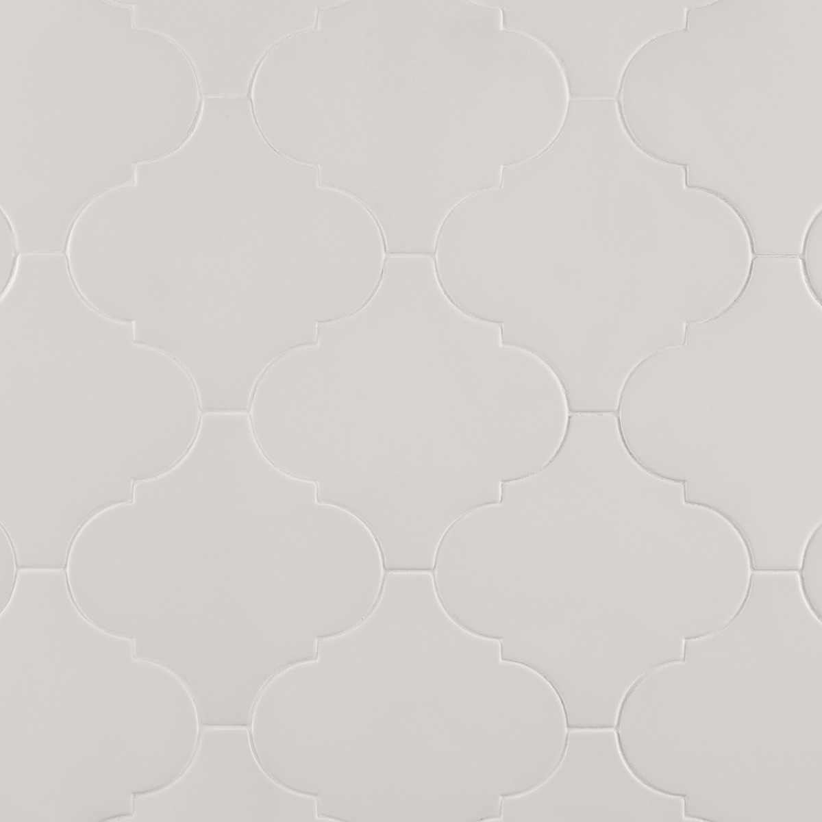 Zeal Arabesque White 8x8 Matte Porcelain Tile