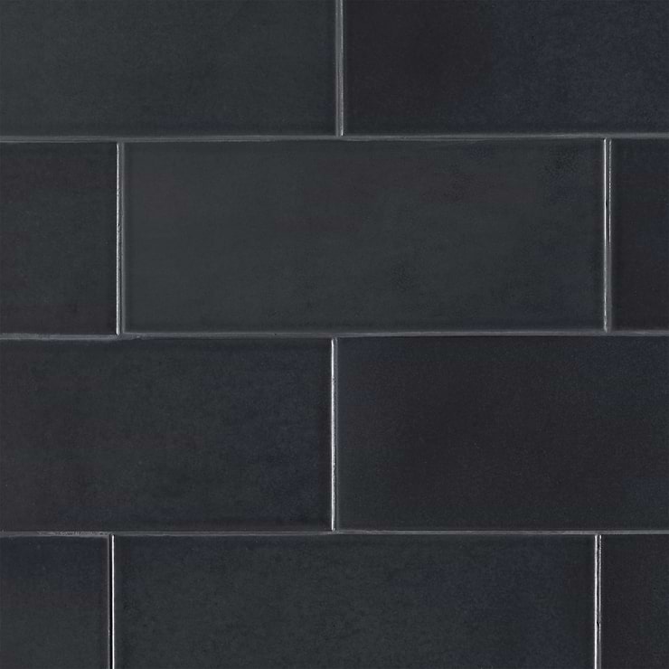 Zeal Gunmetal Gray 5x12 Polished Porcelain Tile