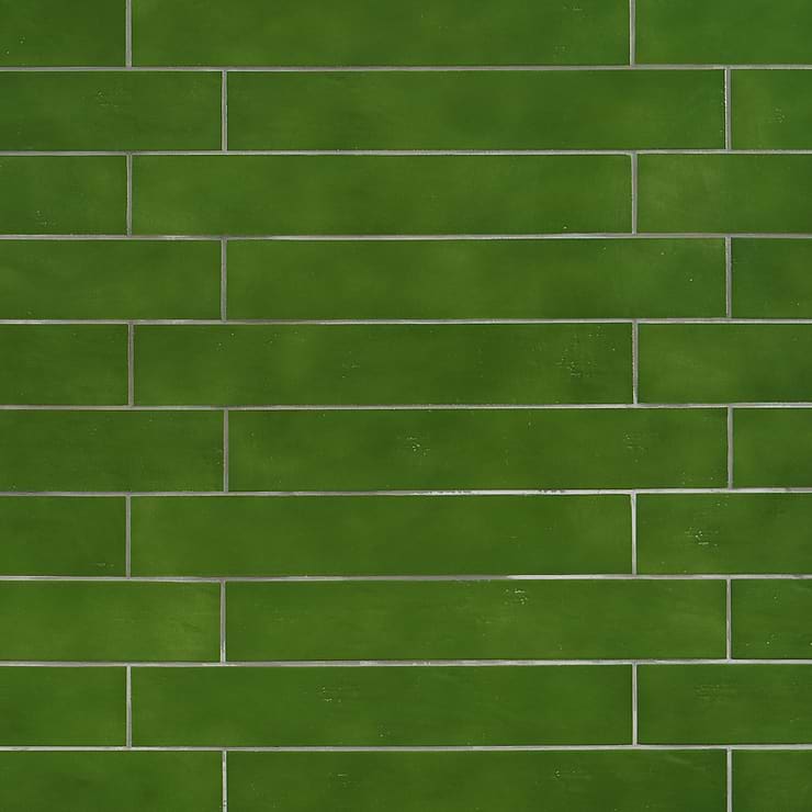 Cavallo Monaco Green 3x18 Polished Porcelain Subway Tile