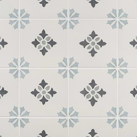 Lapaz Poppy Blue Green 9x9 Matte Porcelain Tile