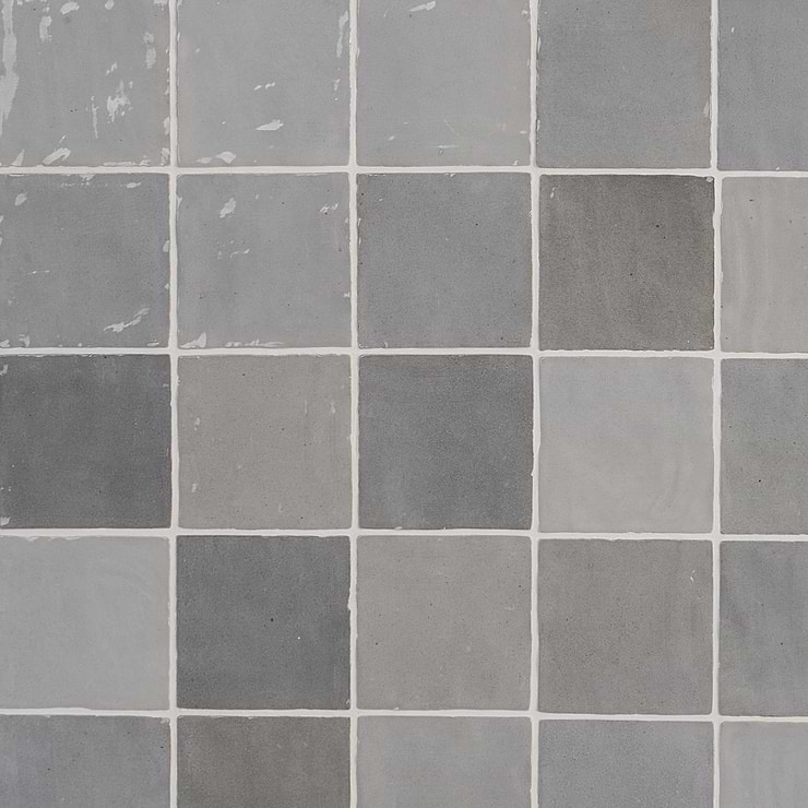 Portmore Gray 4x4 Glossy Ceramic Tile