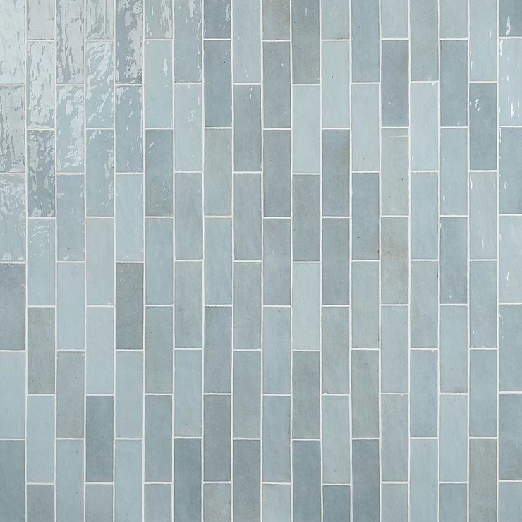 Portmore Sky Blue 3x8 Glossy Ceramic Subway Tile