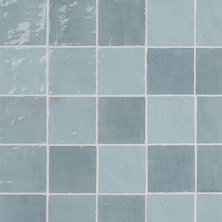 Portmore Sky Blue 4x4 Glossy Ceramic Tile