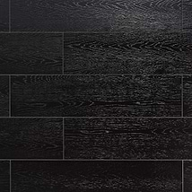 Skoven Nero 8x36 Black Matte Porcelain Wood Look Tile