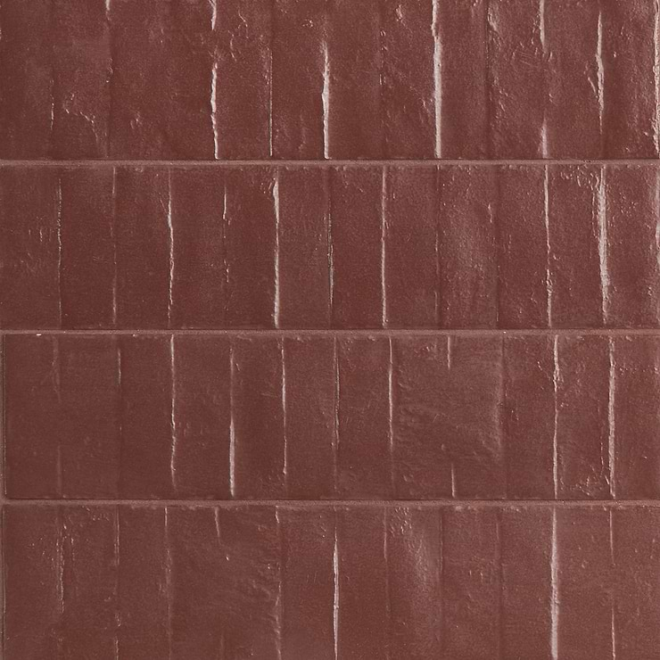 Rework Burgundy Red 3x12 Matte Porcelain Tile