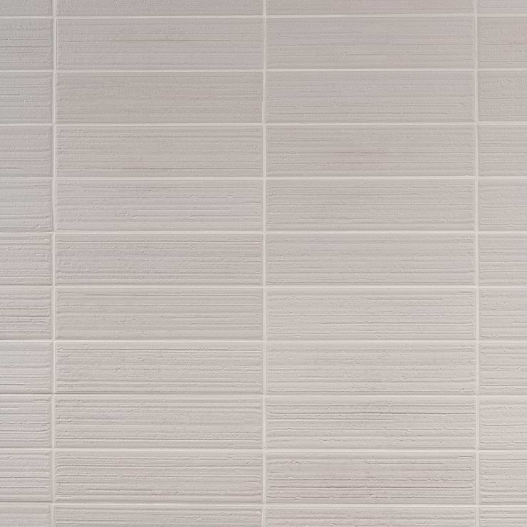 Charlotte Silver Gray 3x10 Textured Matte Ceramic Subway Tile